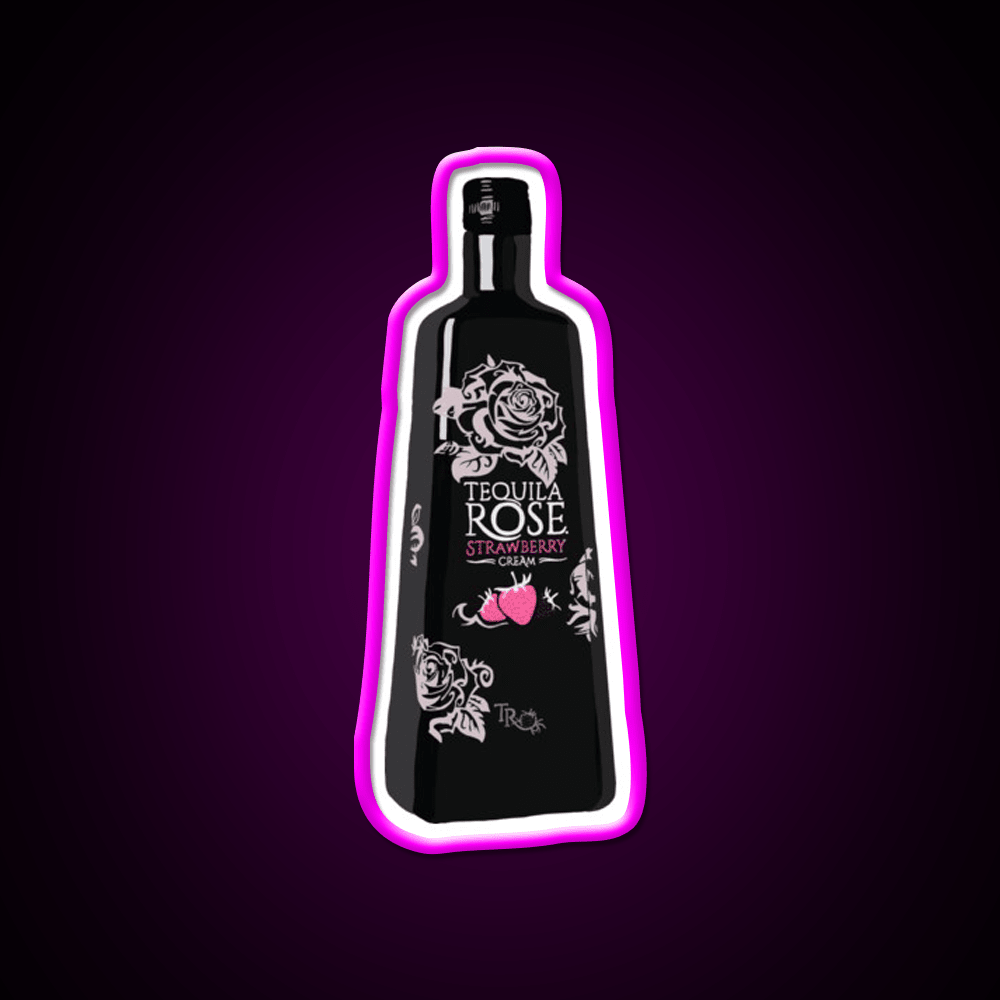Tequila Rose Party Drink Tequila Led Neon Sign By Multimedia Rgb Color - Shineneon
