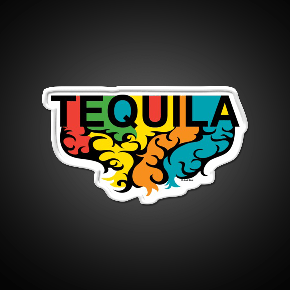 Tequila Rules Party Drink Tequila Led Neon Sign Rgb Color - Shineneon