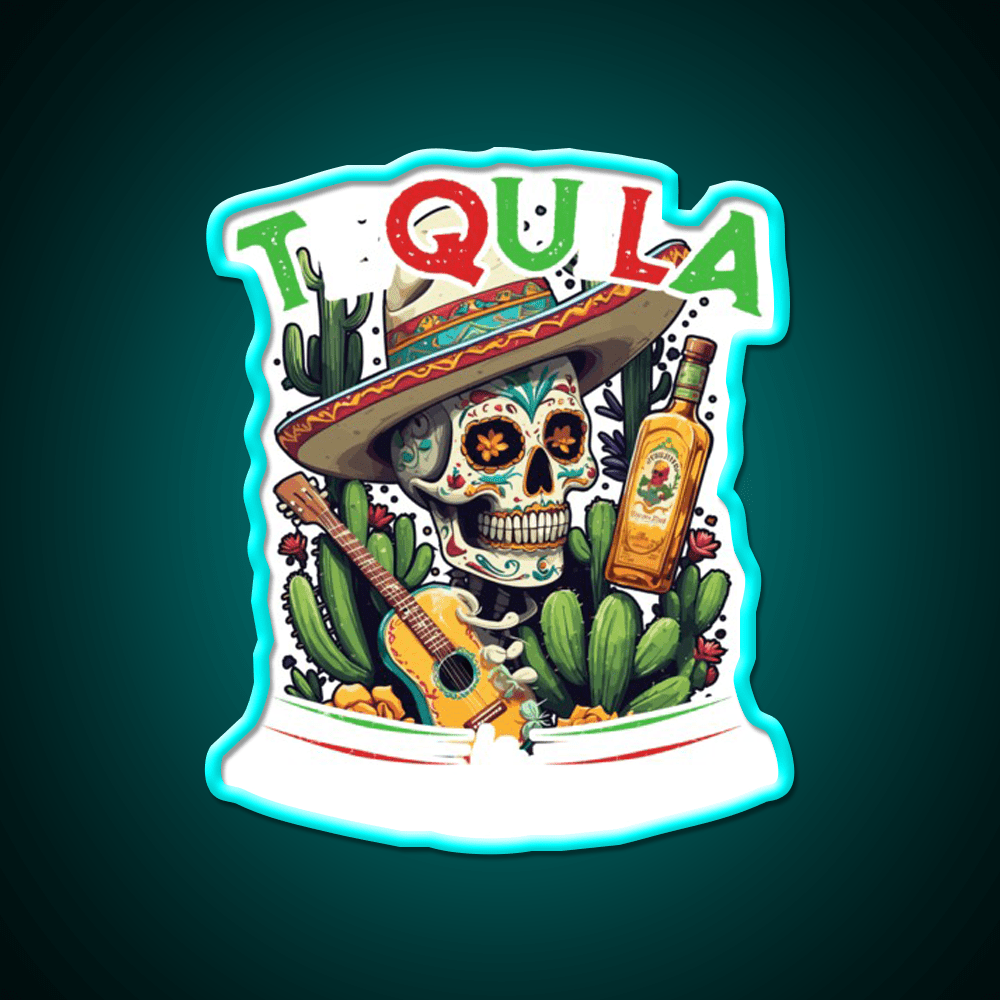 Tequila Saying Cinco De Mayo Party Drink Tequila Led Neon Sign Wall Art Rgb Color - Shineneon