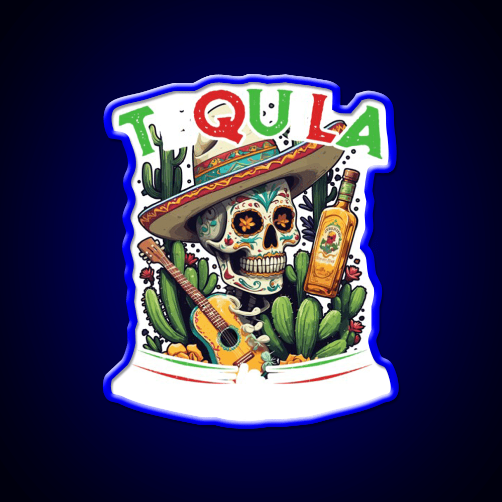 Tequila Saying Cinco De Mayo Party Drink Tequila Led Neon Sign Wall Art Rgb Color - Shineneon