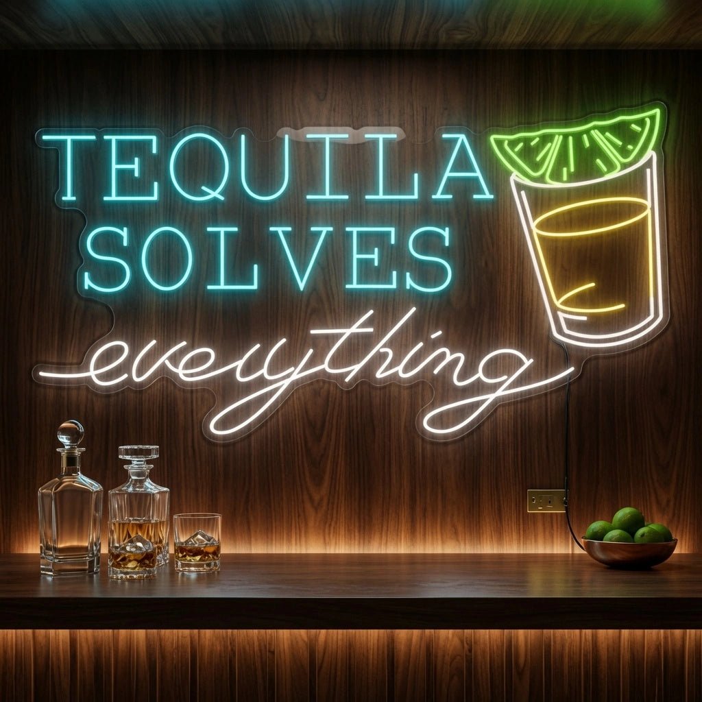 Tequila Solves Everything LED Neon Sign - Shineneon