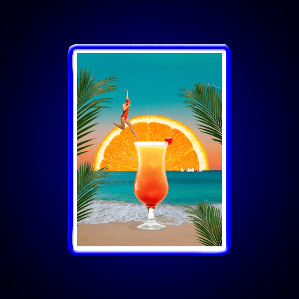 Tequila Sunrise Party Drink Tequila Led Neon Sign Bar Wall Art Sign Rgb Color - Shineneon