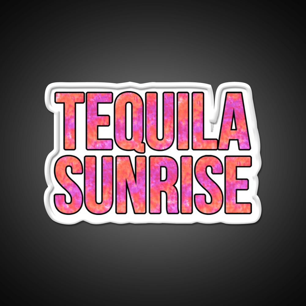 Tequila Sunrise Party Drink Tequila Led Neon Sign Cocktail Neon Sign Rgb Color - Shineneon
