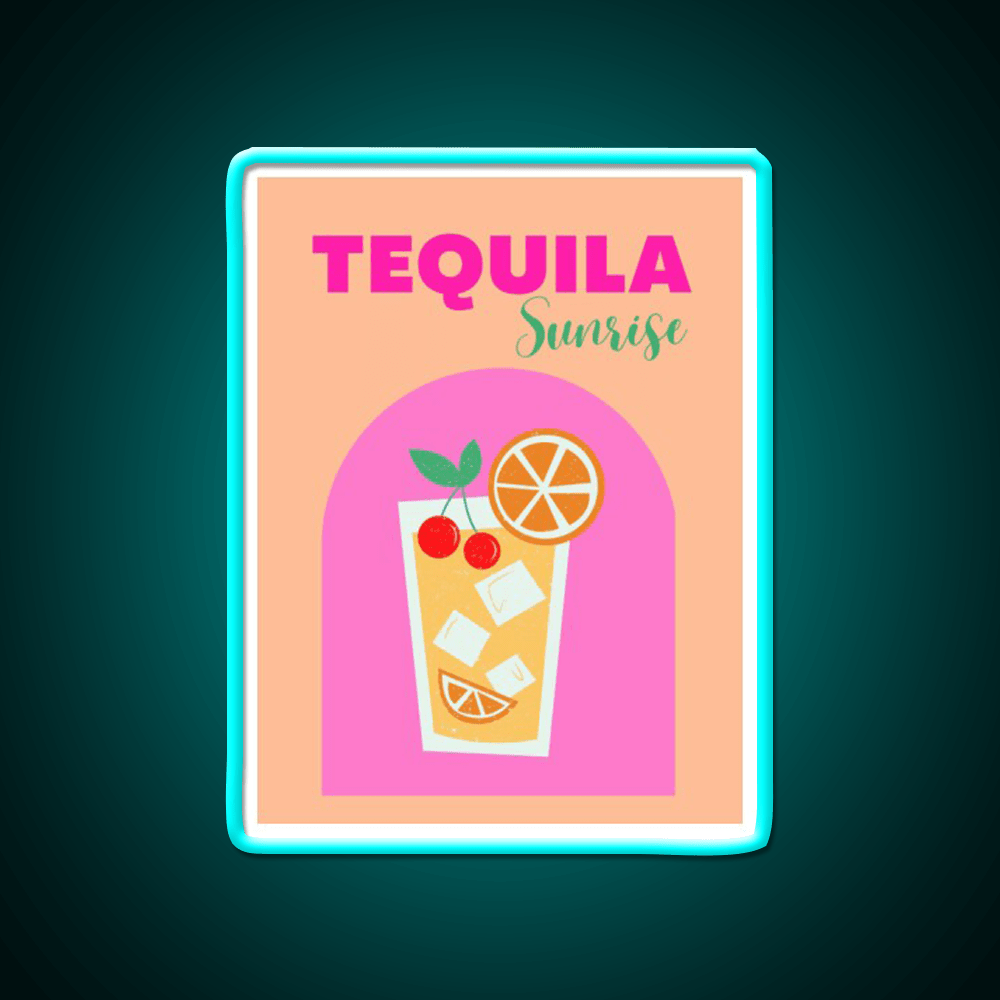 Tequila Sunrise Party Drink Tequila Led Neon Sign Rgb Color - Shineneon