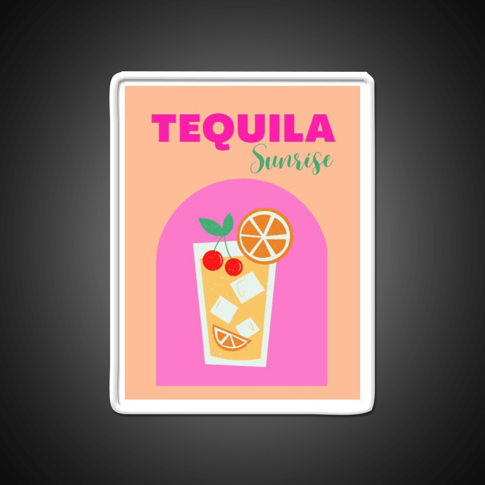 Tequila Sunrise Party Drink Tequila Led Neon Sign Rgb Color - Shineneon