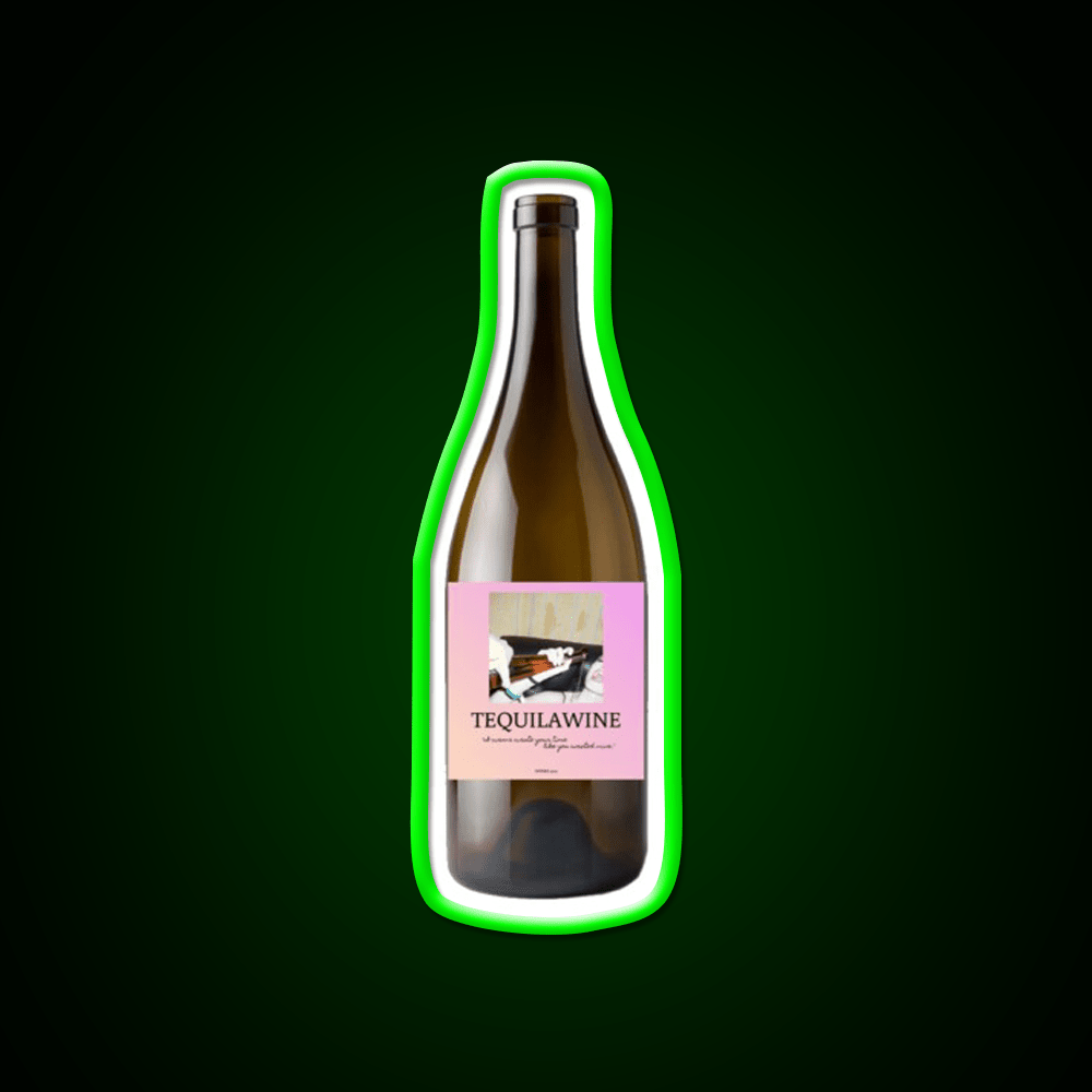 Tequilawine Party Drink Tequila Led Neon Sign Rgb Color - Shineneon