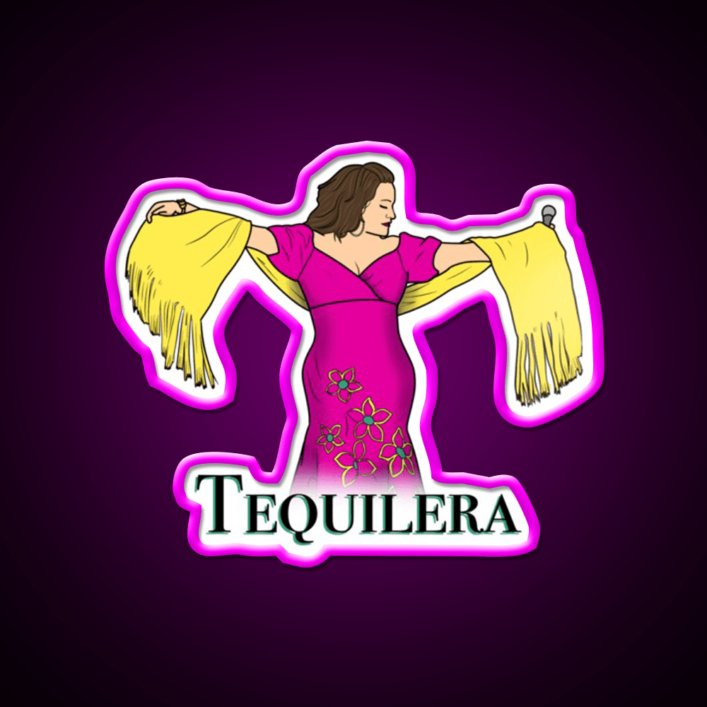 Tequilera Party Drink Tequila Led Neon Sign Rgb Color - Shineneon