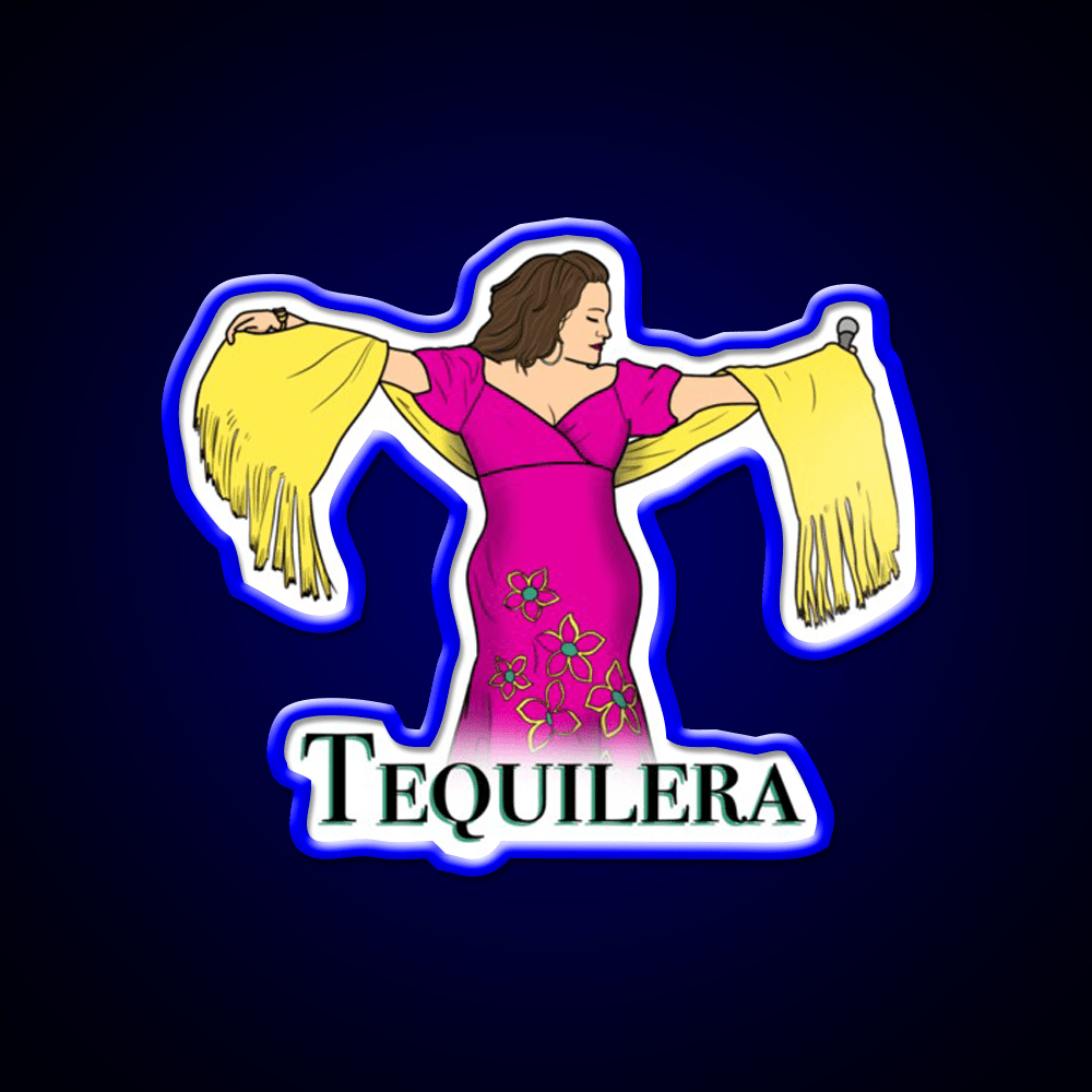 Tequilera Party Drink Tequila Led Neon Sign Rgb Color - Shineneon