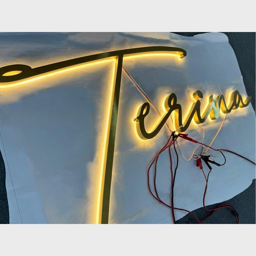 Terina 3D Backlit Channel Letters Led Light Sign - Shineneon