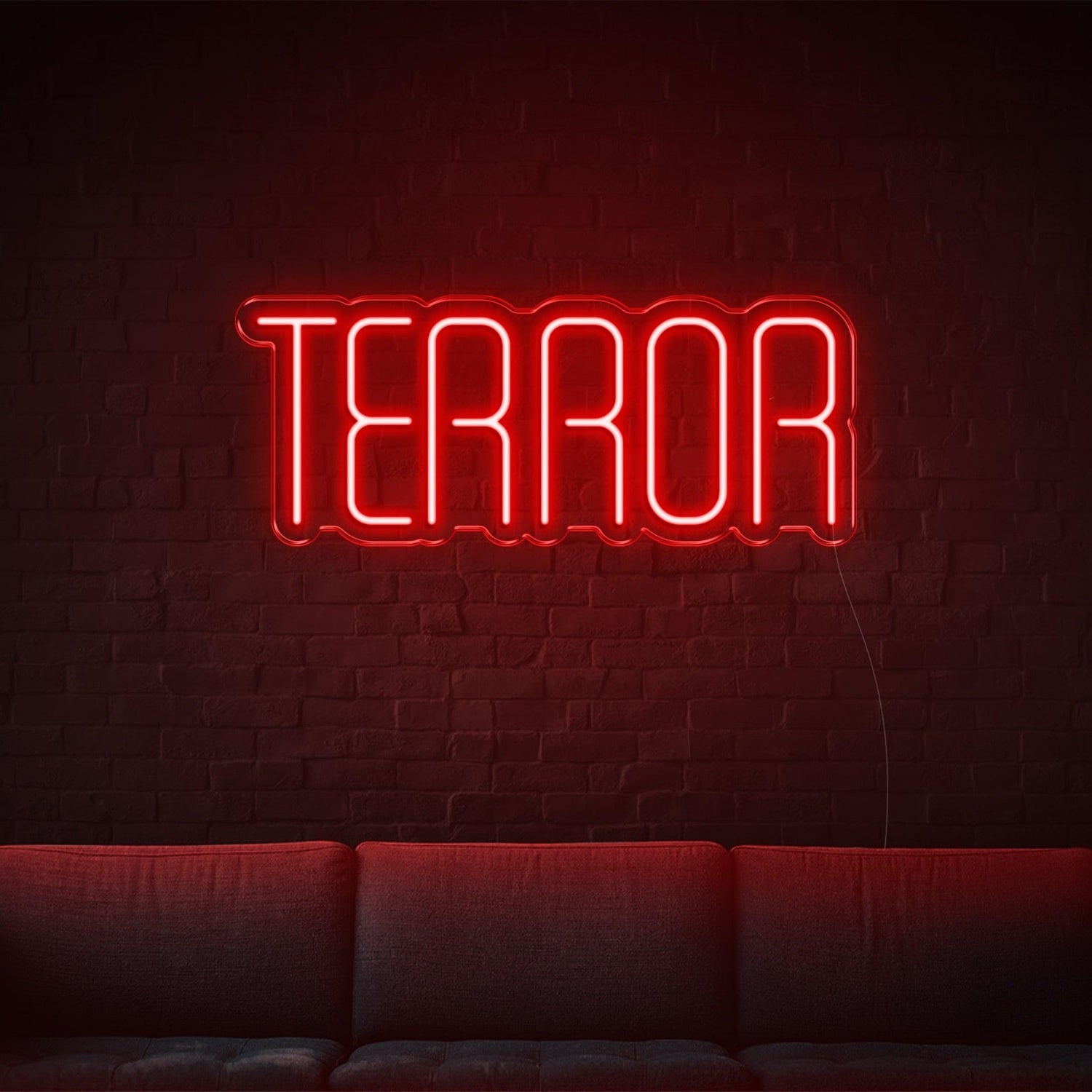 Terror Red Bold Led Neon Sign For Horror-Themed Decor | Shineneon