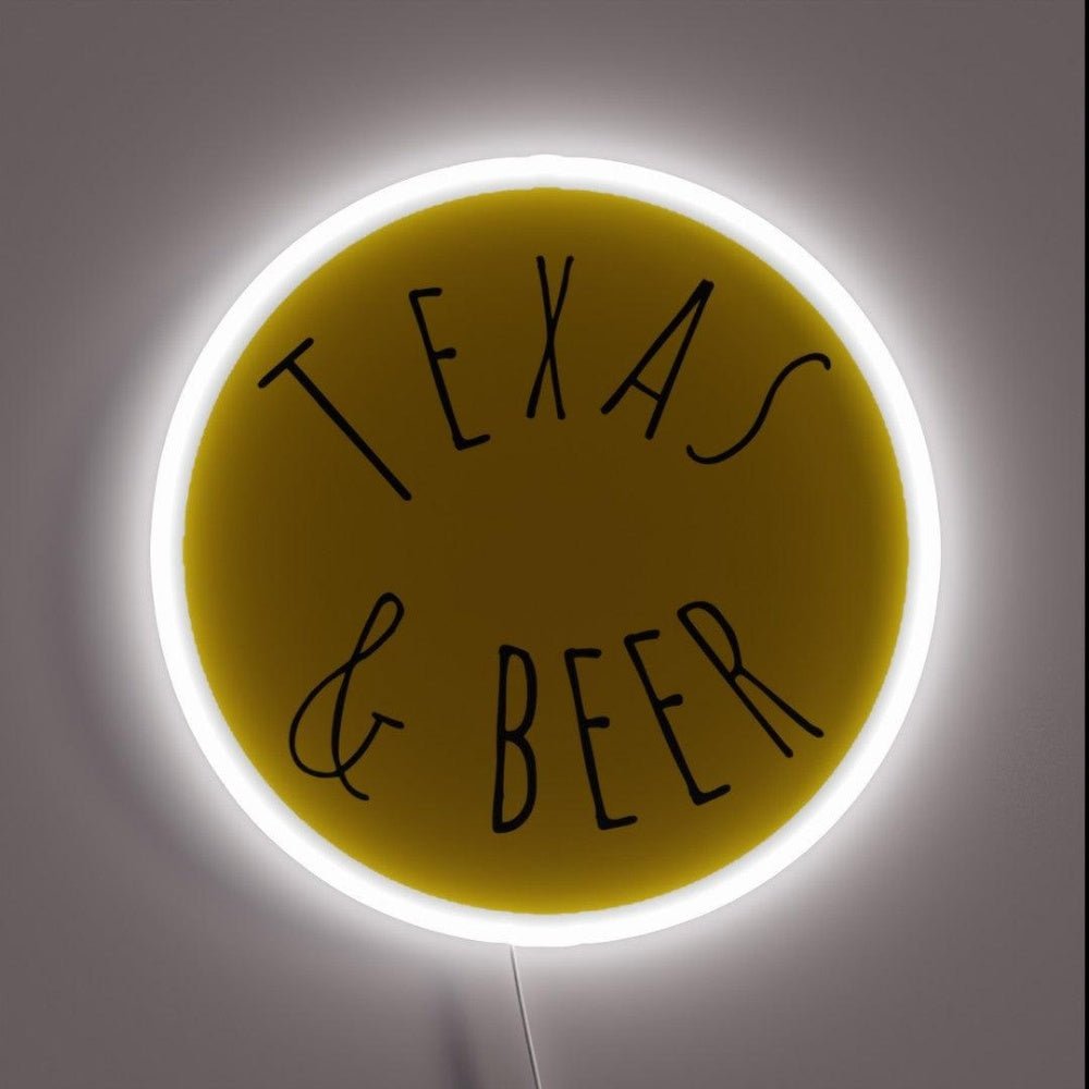 Texas And Beer Rgb Led Neon Sign - Shineneon