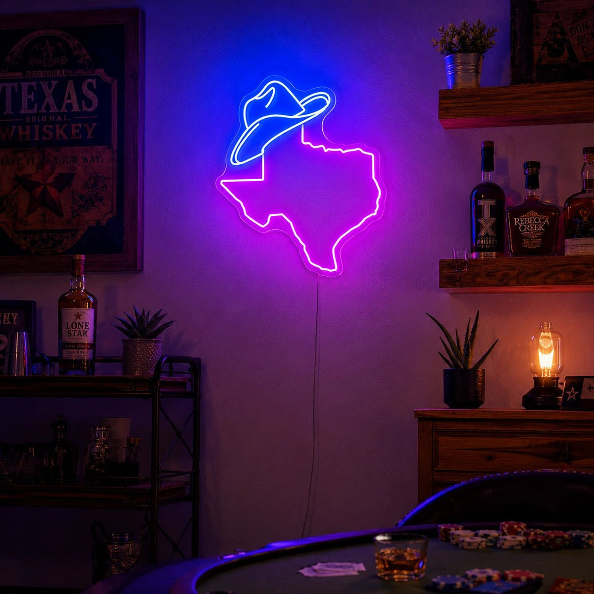 Texas Cowboy Hat LED Neon Sign - Shineneon