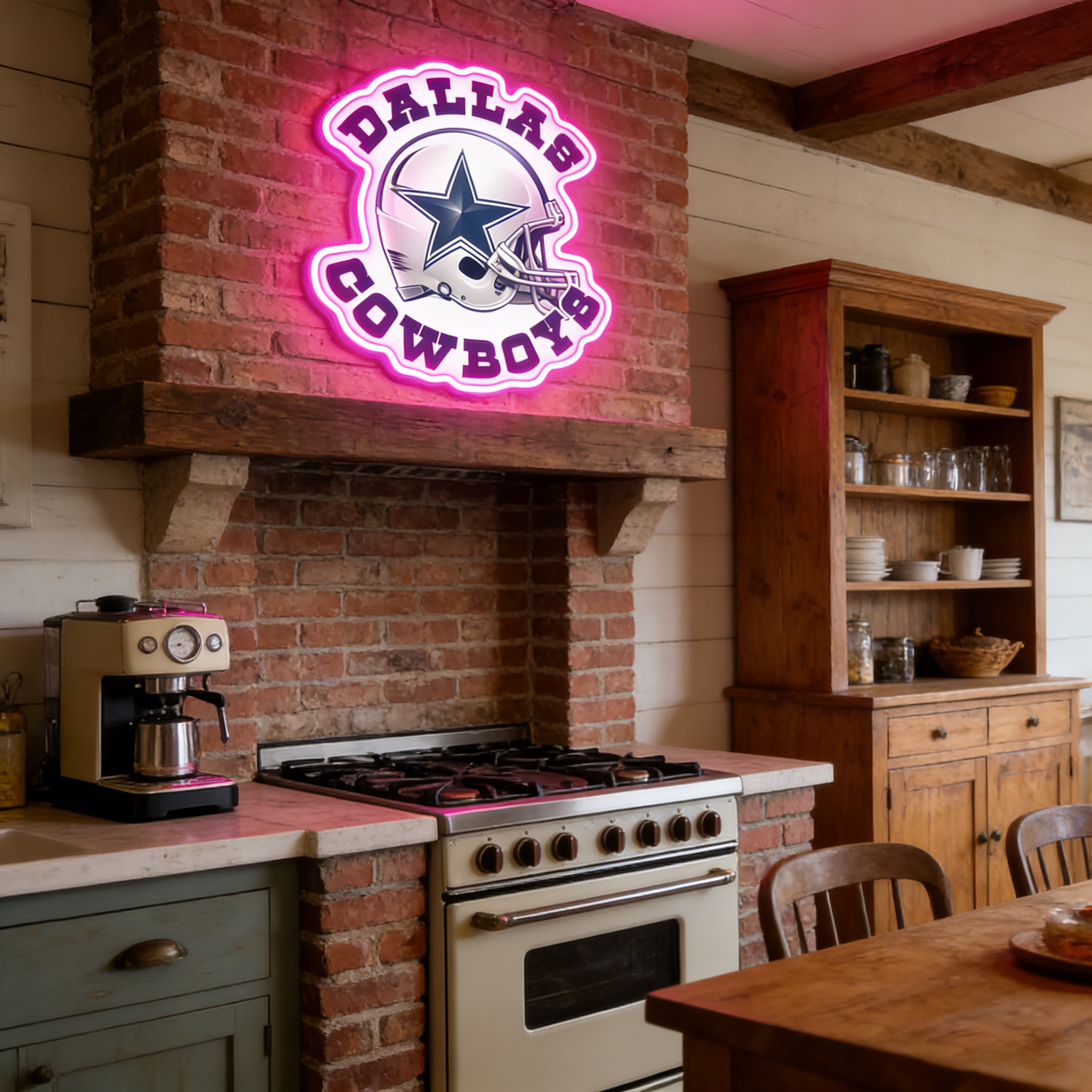 Texas Football Star LED Neon Sign USB Game Day Light for Man Cave