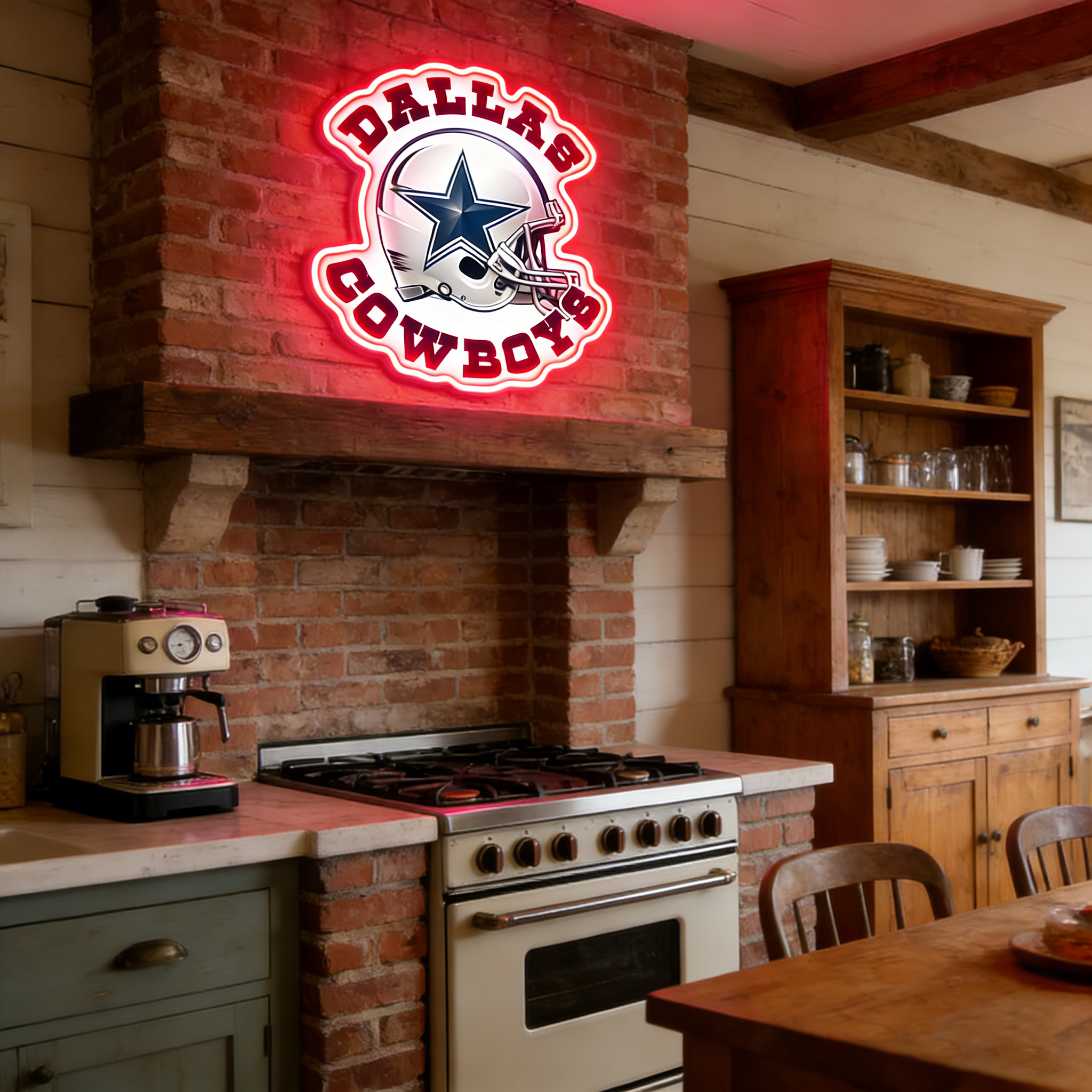 Texas Football Star LED Neon Sign USB Game Day Light for Man Cave