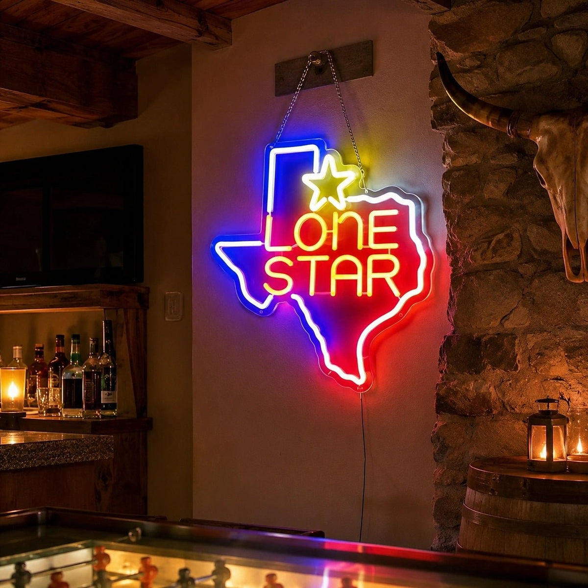 Texas Lone Star LED Neon Sign - Shineneon