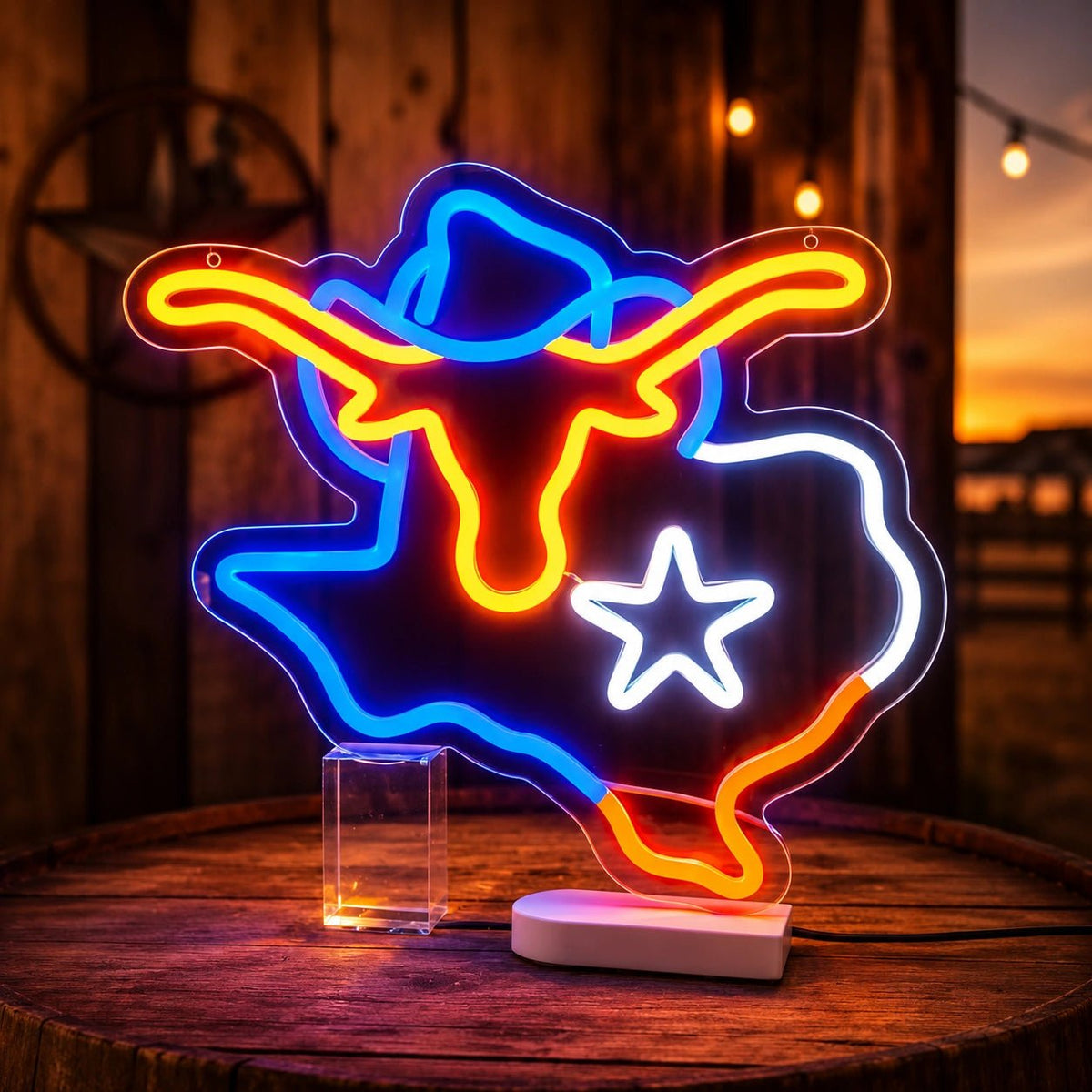 Texas Longhorn LED Neon Sign - Shineneon