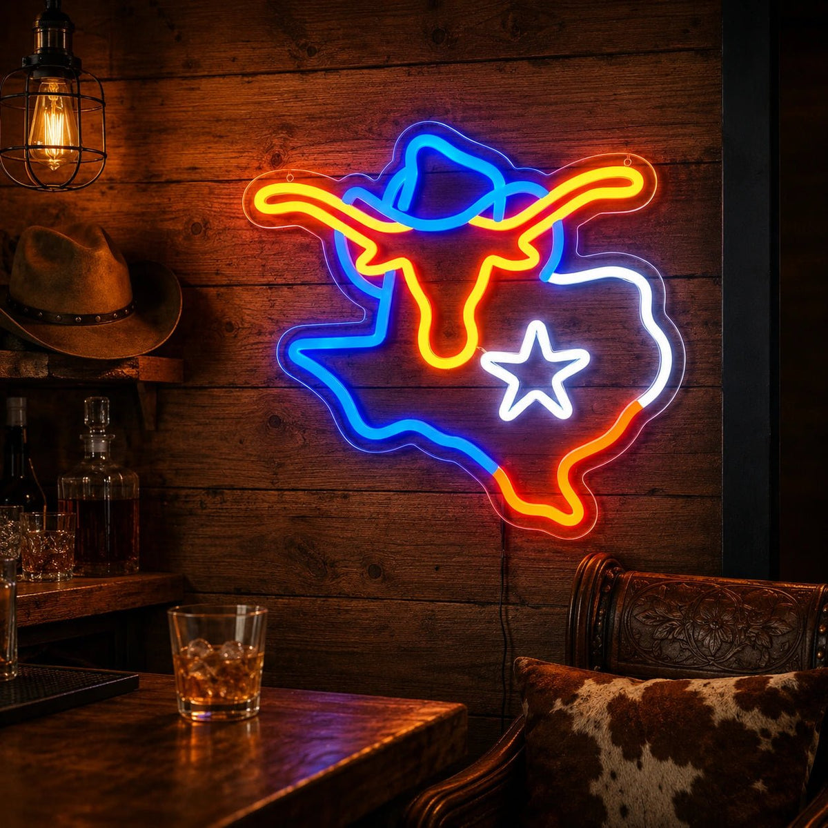 Texas Longhorn LED Neon Sign - Shineneon
