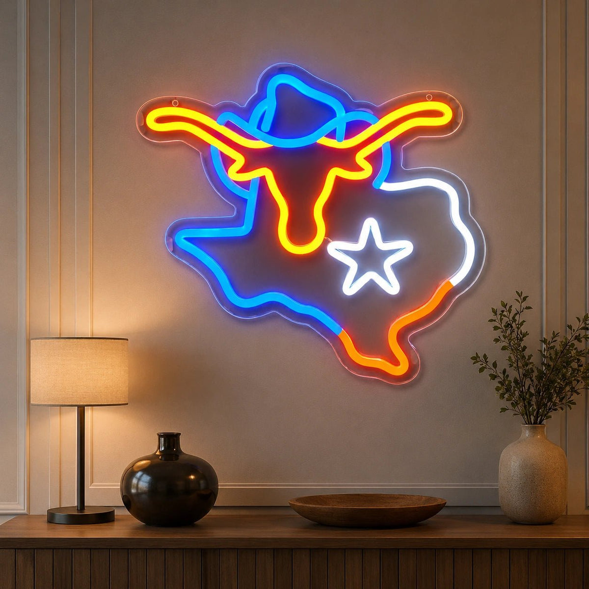 Texas Longhorn LED Neon Sign - Shineneon
