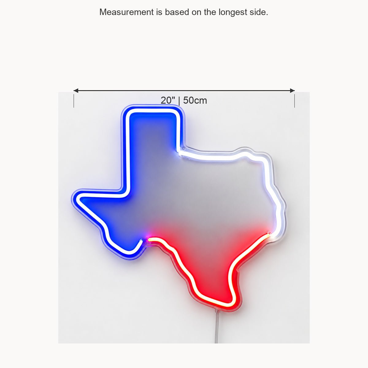 Texas Outline Flag Bands Vintage LED Neon Sign Garage Neon Sign - Shineneon