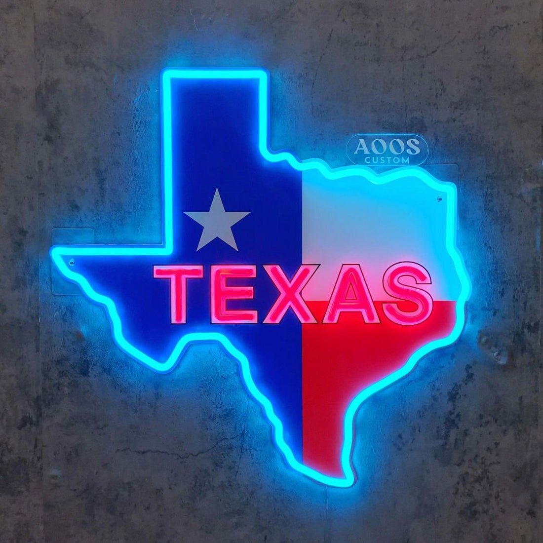 Texas State Map Neon Signs Neon Lightss Led Business Sign - Shineneon