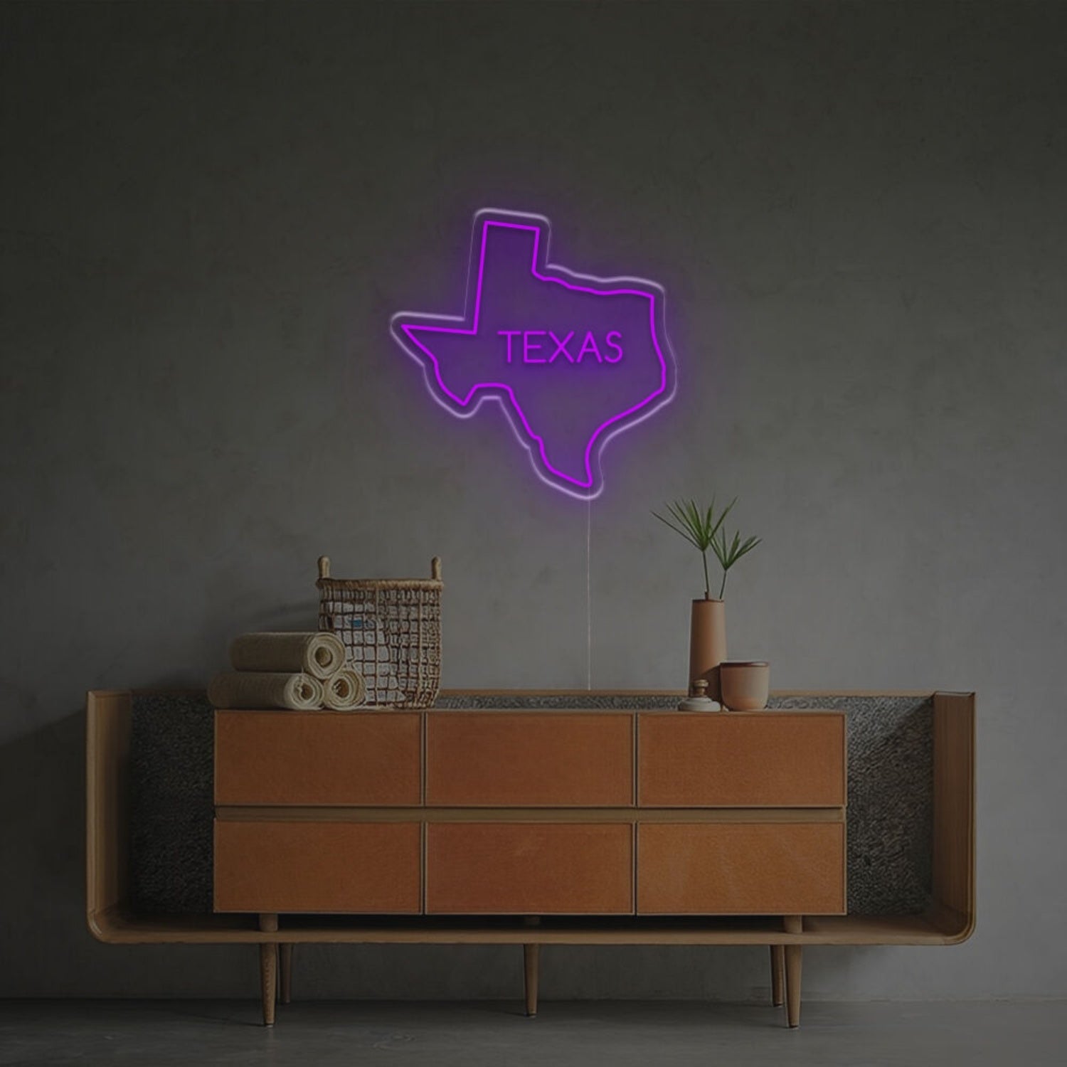 Texas State Outline Led Neon Sign For Bars - Shineneon