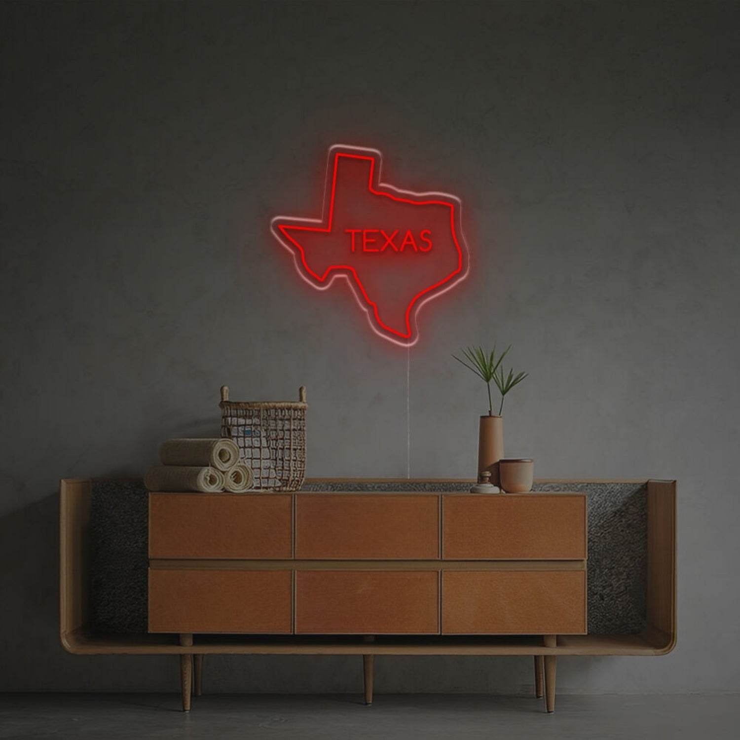 Texas State Outline Led Neon Sign For Bars - Shineneon