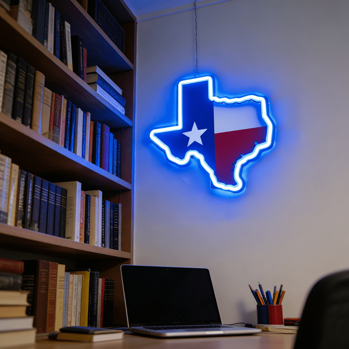 Texas USB LED Neon Sign Lone Star State Wall Light or Texas Pride Decor - Shineneon