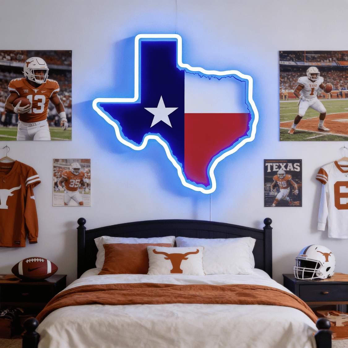 Texas USB LED Neon Sign Lone Star State Wall Light or Texas Pride Decor - Shineneon