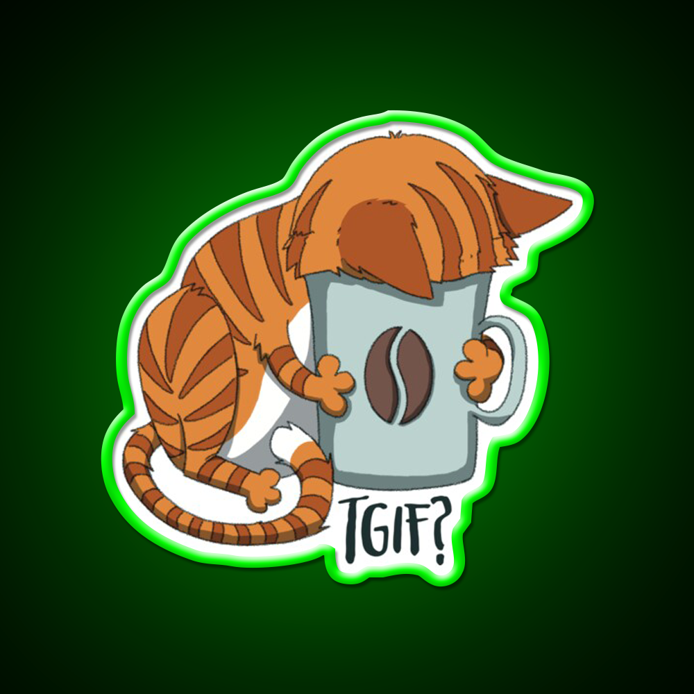 Tgif Cafe Led Neon Sign Espresso Bar Art Rgb Color