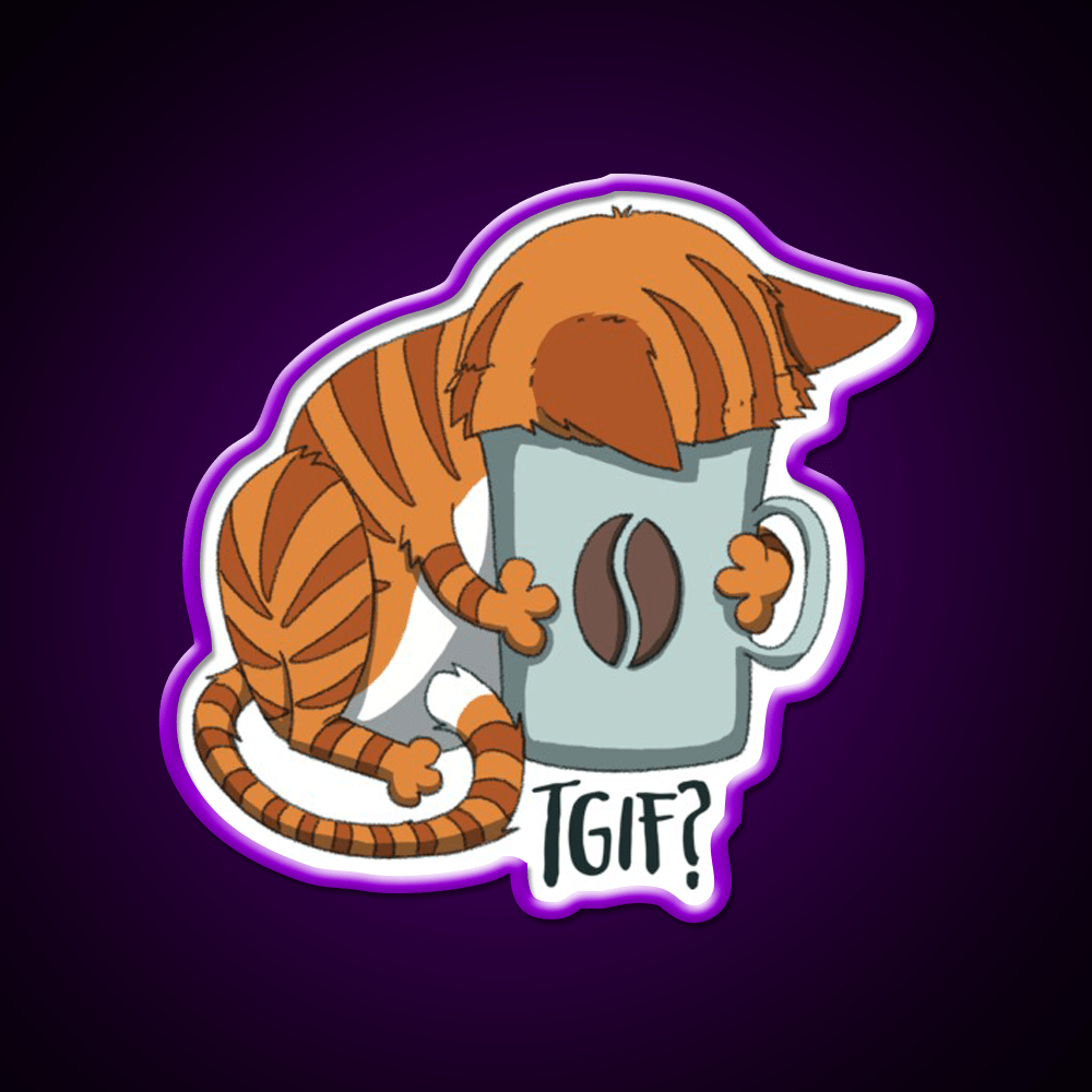 Tgif Cafe Led Neon Sign Espresso Bar Art Rgb Color - Shineneon