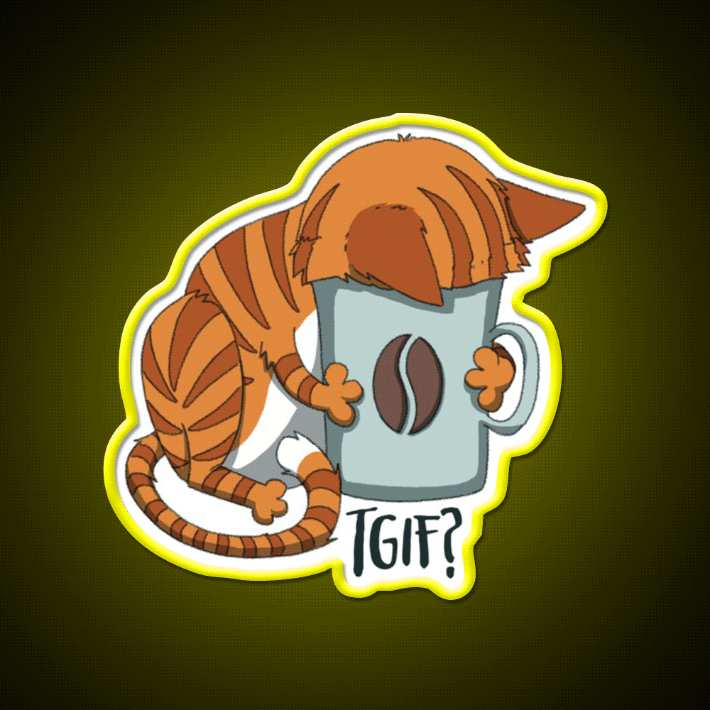 Tgif Cafe Led Neon Sign Espresso Bar Art Rgb Color