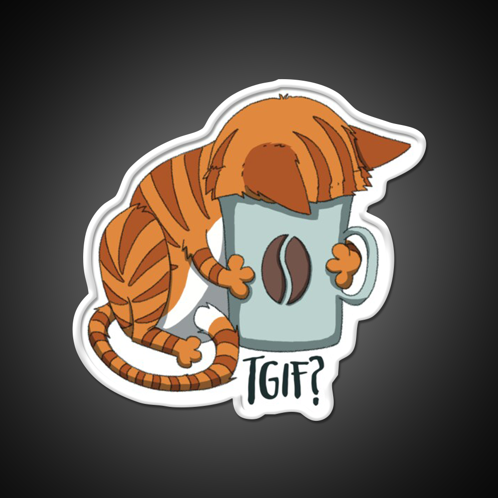 Tgif Cafe Led Neon Sign Espresso Bar Art Rgb Color