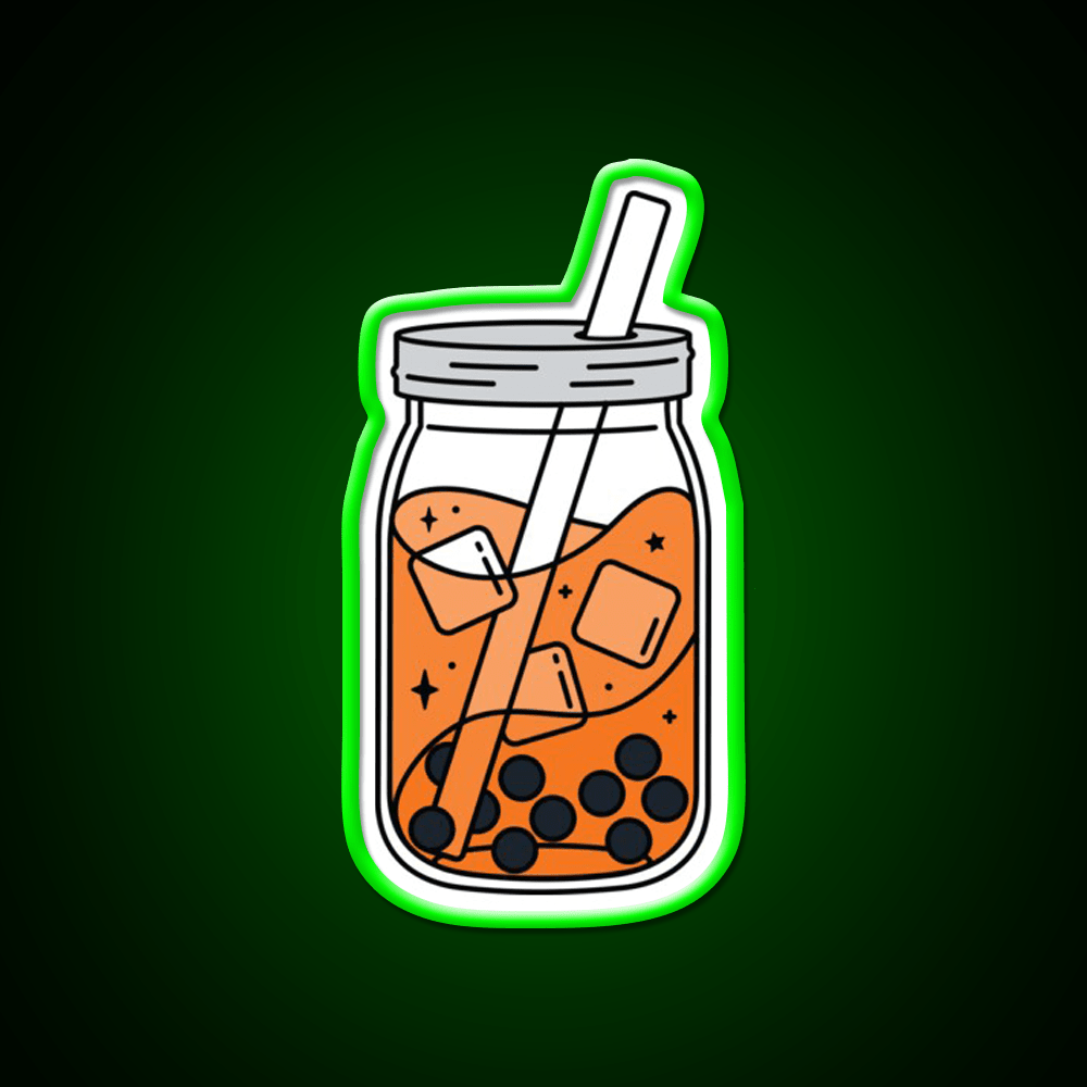 Thai Tea Boba Snack Food Led Neon Sign Rgb Color - Shineneon