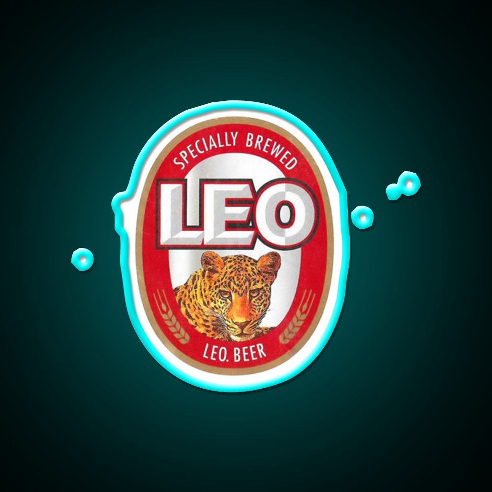 Thailand Leo Beer Classic Beer Bar Decor Led Neon Sign Rgb Color - Size and dimension reference