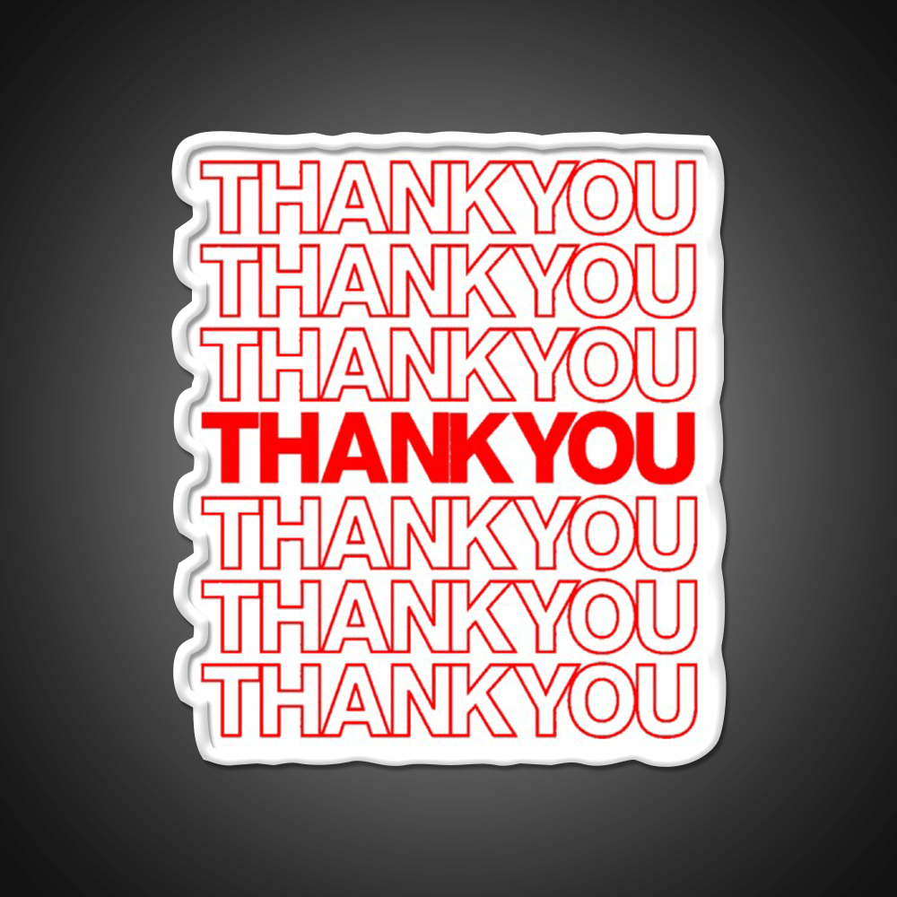 Thank You Led Neon Sign Chinese Food Rgb Color - Shineneon