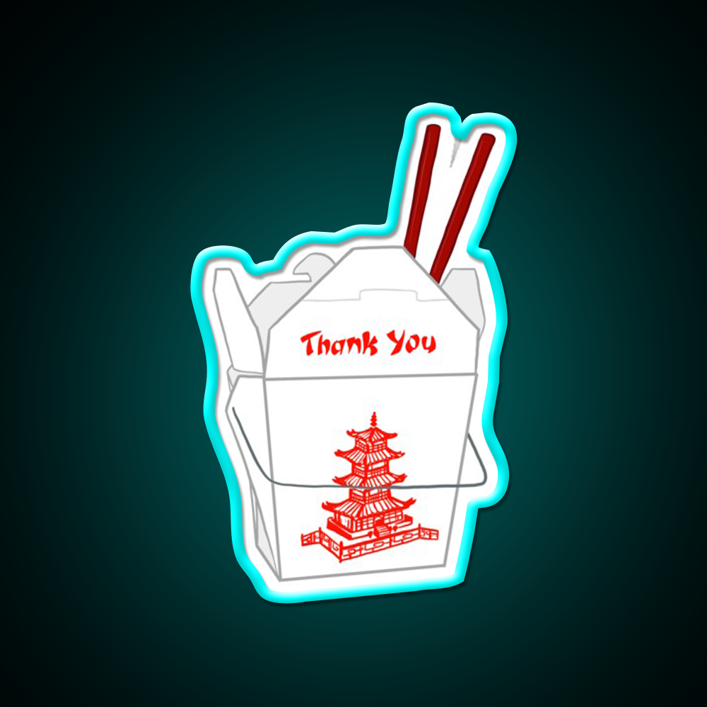 Thank You Take Out Led Neon Sign Chinese Food Rgb Color
