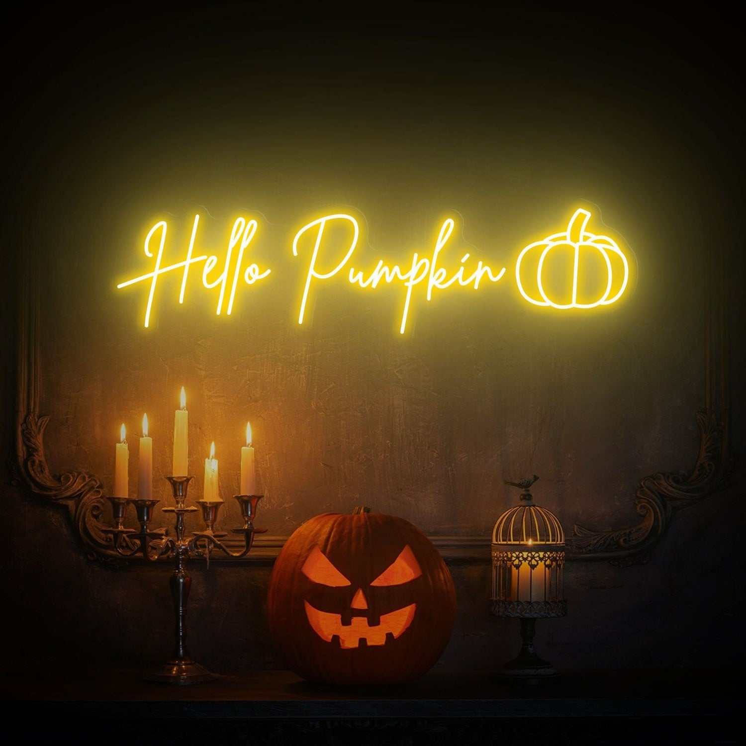 Thanksgiving Gatherings And Events Hello Pumpkin Led Neon Sign | Shineneon