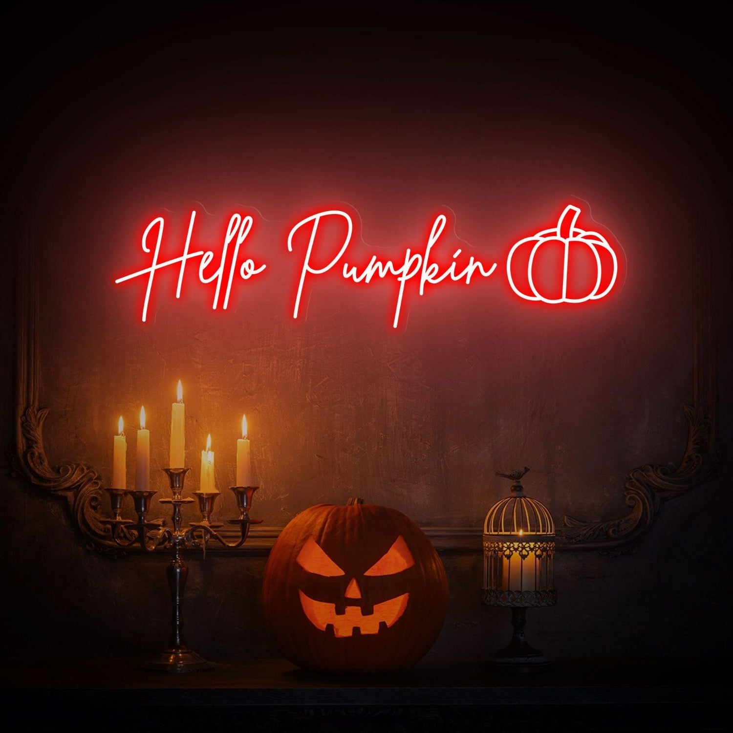 Thanksgiving Gatherings And Events Hello Pumpkin Led Neon Sign | Shineneon