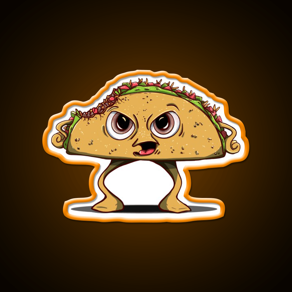 Thats One Angry Taco Led Neon Sign Mexican Food Sign Rgb Color - Shineneon