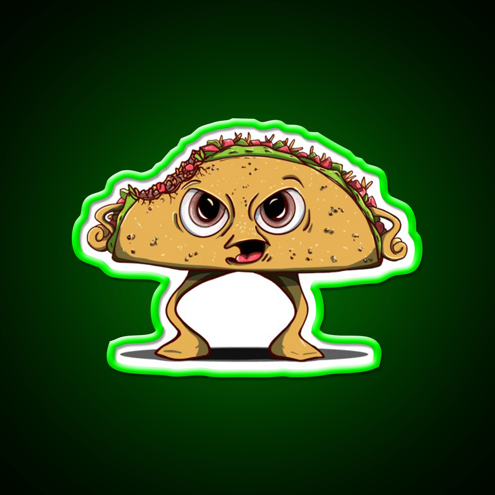 Thats One Angry Taco Led Neon Sign Mexican Food Sign Rgb Color - Shineneon
