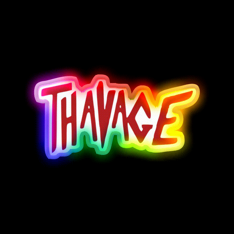Thavage Classic Gym Fitness Led Neon Sign Rgb Color
