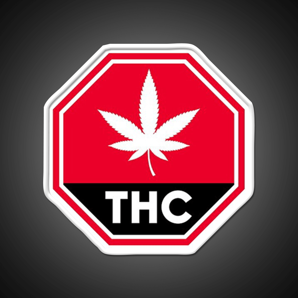 Thc Canada Warning Hemp Inspired Green Leaf Led Neon Sign Rgb Color - Shineneon