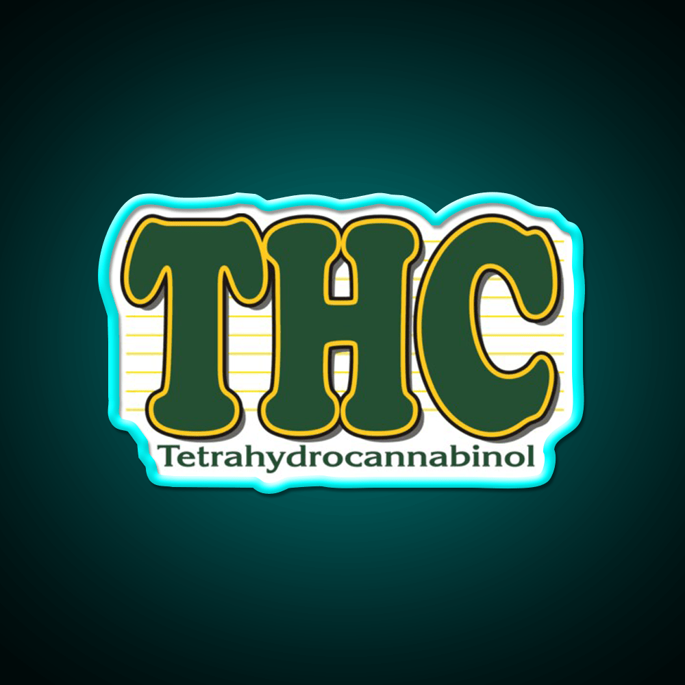 Thc Hemp Inspired Green Leaf Led Neon Sign Rgb Color - Shineneon
