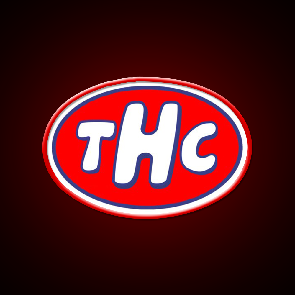 Thc Oil Hemp Inspired Green Leaf Led Neon Sign Rgb Color