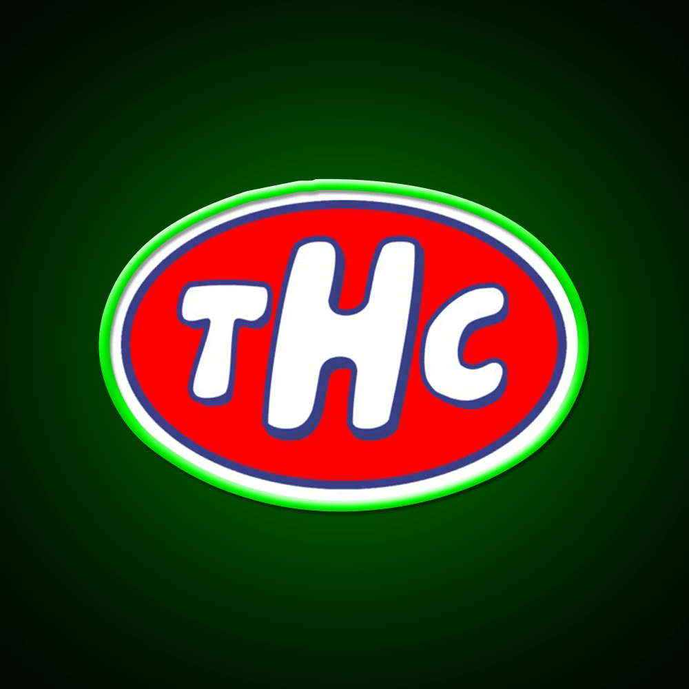 Thc Oil Hemp Inspired Green Leaf Led Neon Sign Rgb Color - Shineneon