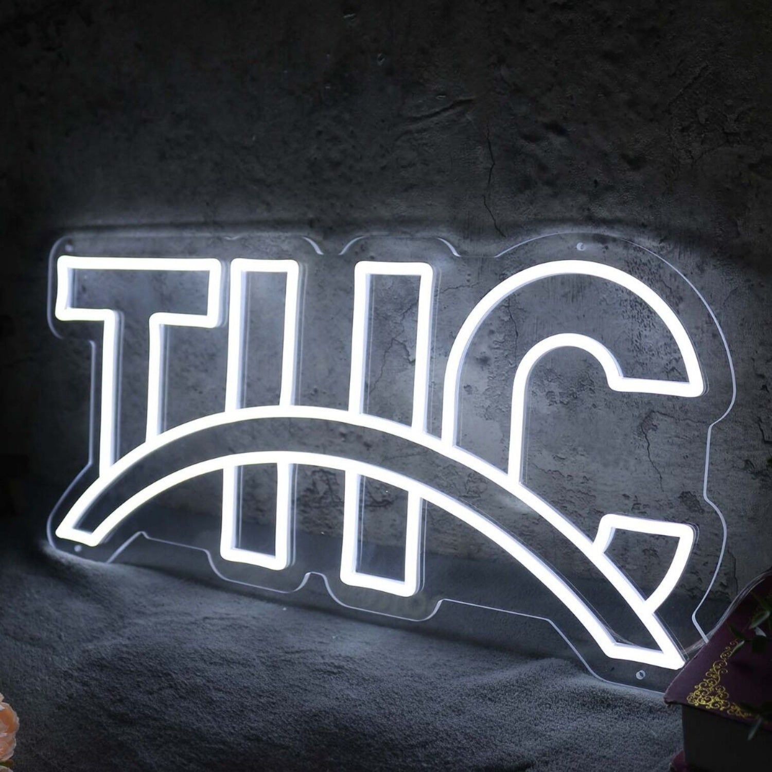 Thc White Led Neon Sign - Shineneon