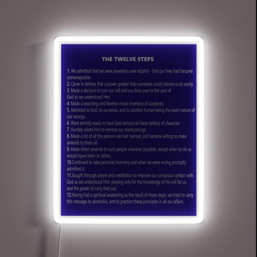 The 12 Steps Rgb Led Neon Sign - Shineneon