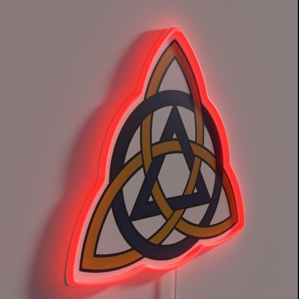 The Aa Triquetra Muted Rgb Led Neon Sign - Shineneon
