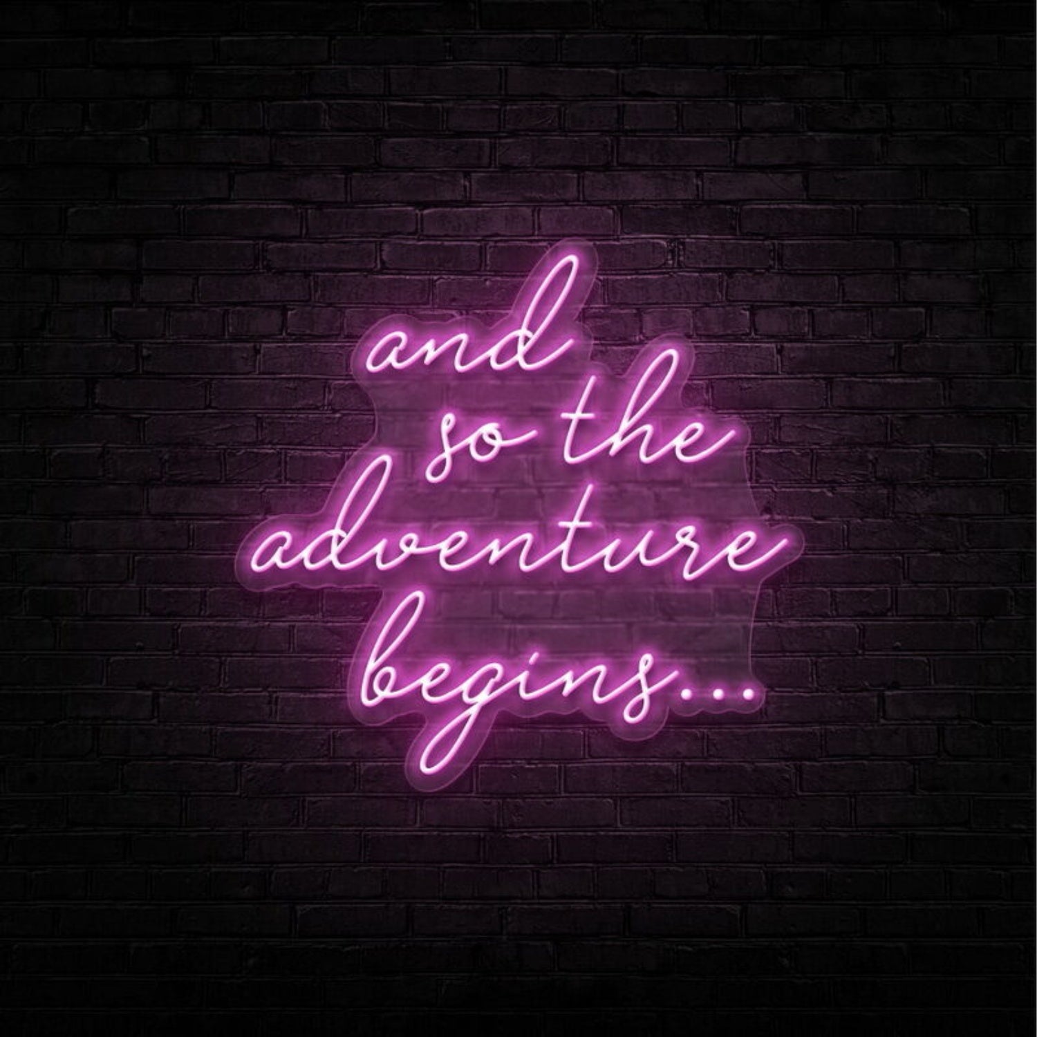 The Adventure Begins Led Neon Sign | Shineneon