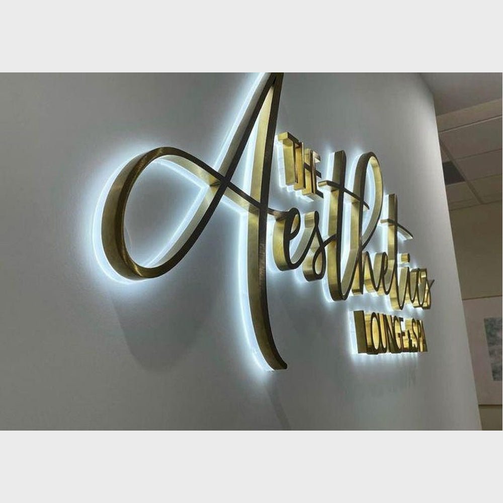 The Aesthetics Longe Sp 3D Backlit Channel Letters Led Light Sign - Shineneon